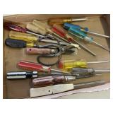 Assorted Lot of Screwdrivers & Scrapers