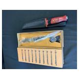 Decorative Knife with Sheath and Sword Set