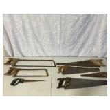 Wood Saws, Meat Saws, And A Key Hole Saw