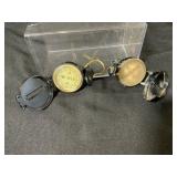Two Military-Style Lensatic Compasses