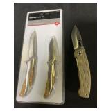 Hunting Knife Set and Folding Knife