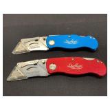 Two Sheffield Folding Utility Knives
