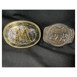 Two Western-Style Belt Buckles