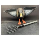 Wind Powered Decoy And Fish Spear