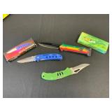 Three Folding Knives