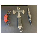 Three Tactical Knives and Tools
