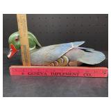Wooden Carving Of Drake Wood Duck