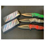 Three Folding Pocket Knives