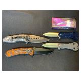 4 Folding Pocket Knives