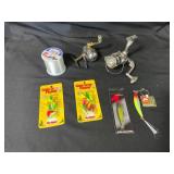 Fishing Reels and Tackle Set