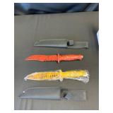 Two Decorative Knives with Sheaths