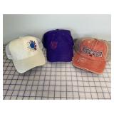 3 NEW Ladies Designer Ball Caps, Adjustable
