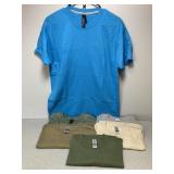 6 NEW T-Shirts, Size Med, 4 Gildan, Hanes, Tultex