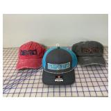 3 NEW Ladies Designer Ball Caps, Adjustable