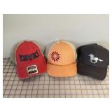 3 NEW Ladies Designer Ball Caps, Adjustable