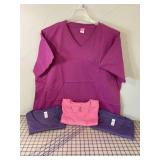 4 NEW Ladies V-Neck T-Shirts, 3-Size 2XL, 1-3XL