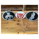3 Western Metal Hitch Covers