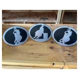 3 Western Metal Hitch Covers