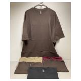 6 NEW Mens T-Shirts, 5 Gildan, 1 M&O Gold, Sz3XL