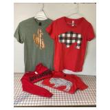 4 NEW Wyoming Theme Ladies T-Shirts, Small