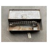 Tool Box of Wood Auger Bits and Extension