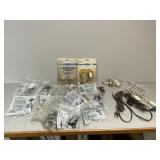 Assorted Swag Hooks & Electrical Cords