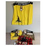 4 Pr NEW Brief Insanity Synth. Silk Boxer Shorts