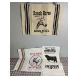 Lot of 5 Cotton Dish Towels w/Fun Prints