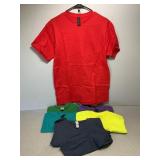 6 NEW T-Shirts, 5 Gildan, 1 Bella+Can Long Sleeve