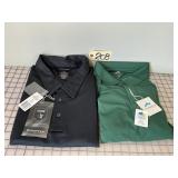 2 New Mens 4XL Polo Shirts