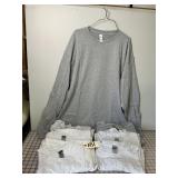 7 New Gray Long Sleeved Shirts