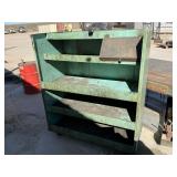 Green Metal Shelf/Bin Unit!