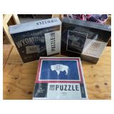 3 NEW Wyoming 1000 Piece Puzzles