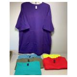 6 NEW T-Shirts, 5 Gildan, 1 M&O, Size 3X