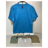 6 NEW T-Shirts, Size Medium, 5 Gildan, 1 Tultex