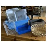 Assorted Baskets, Wicker, Wooden & Plastic