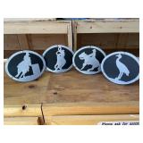 4 Western Metal Hitch Covers