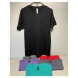 6 NEW T-Shirts, Size Medium, 5 Gildan, 1Canvas