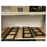 12 New Slate Wall Hat Hooks, Black Powder Coated.