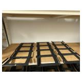 12 New Slat Wall Hat Hooks, Black Powder Coated.