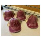 New C.C Burgandy Mesh Criss Cross Caps