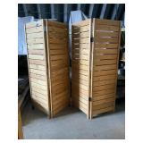 2 Retail Wood Hinged Display Dividers