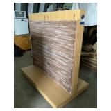 Retail Double Sided  Slat-wall Fixture On Castors