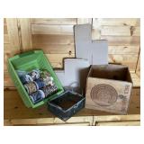 VTG Wood Box Paul Masson & Christmas Decor