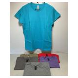 6 NEW Gildan T-Shirts, Size Large