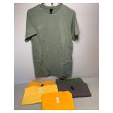 6 NEW T-Shirts, 5 Gildan, 1 Canvas, Size Small