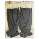 2 Pair NEW Black Adult Sweat Pants, Size XL