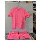 5 New Pink Youth Lg T Shirts,