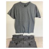 5 NEW Gildan Youth T-Shirts, Size Large