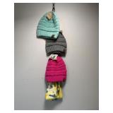 4 New Assorted Beanies